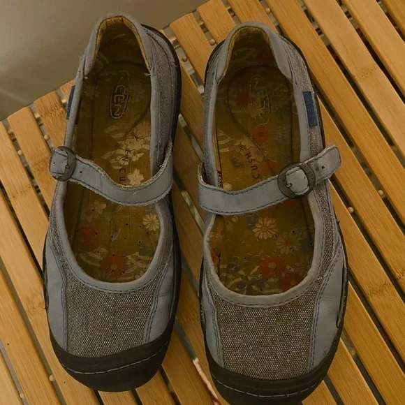 Keen ice blue suede Mary Janes - Picture 4 of 8